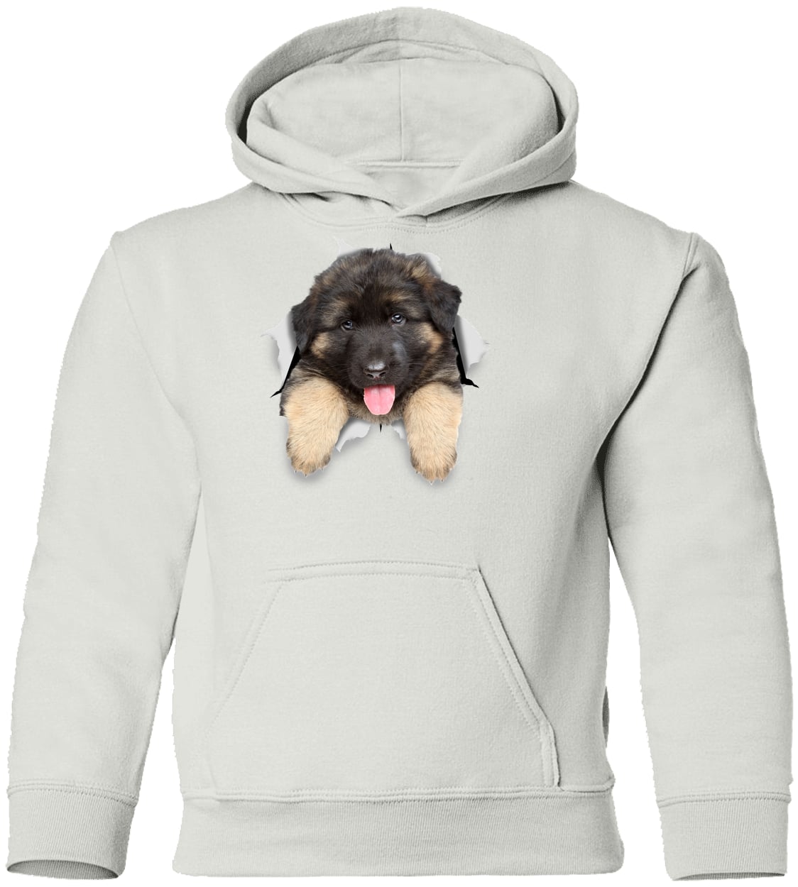 G185B Gildan Youth Pullover Hoodie - White