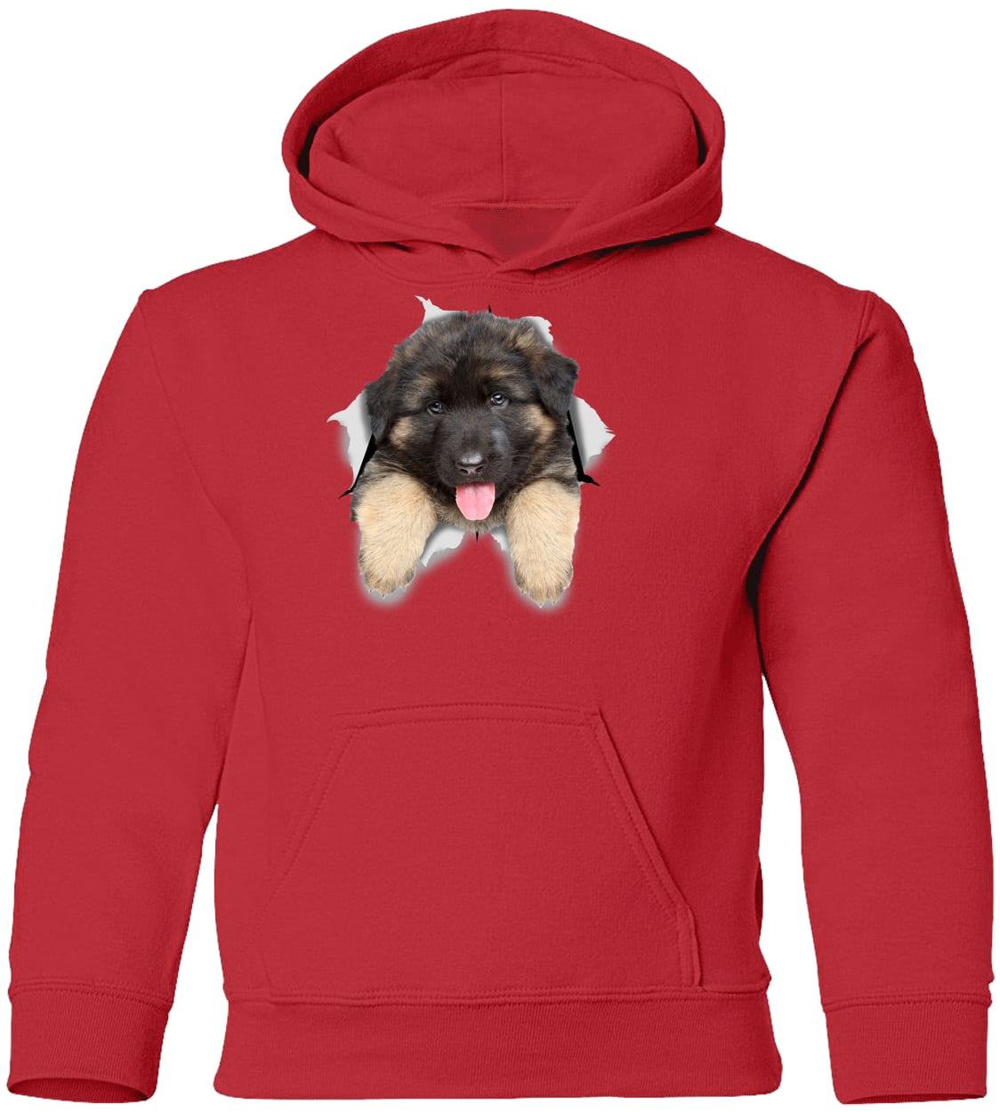 G185B Gildan Youth Pullover Hoodie - Red