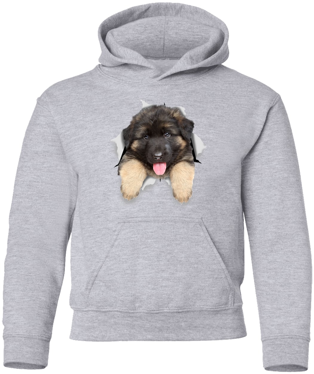 G185B Gildan Youth Pullover Hoodie - Sport Grey