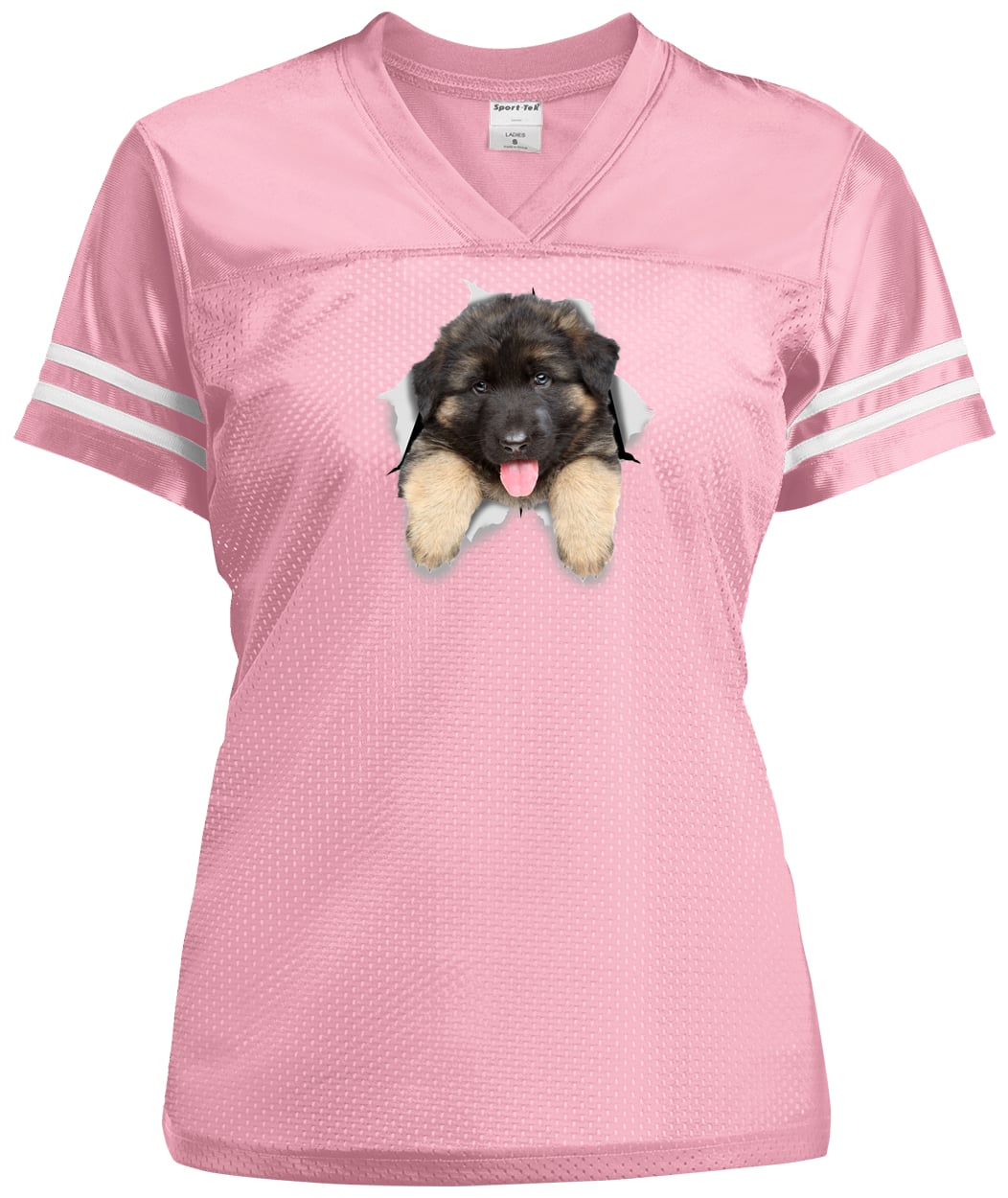 LST307 Sport-Tek Ladies' Replica Jersey - Light Pink/White