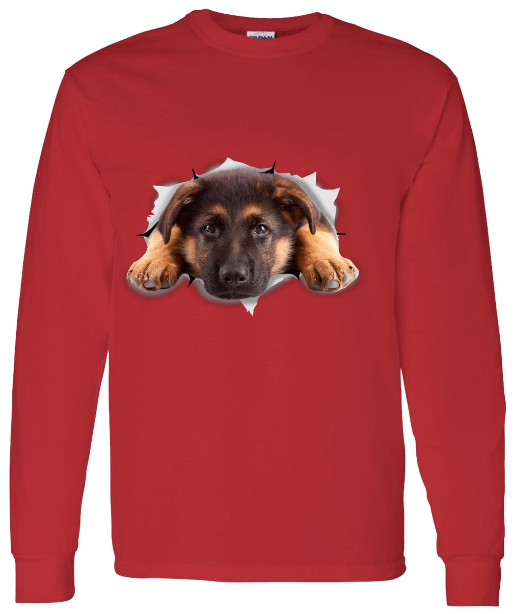 G540 LS T-Shirt 5.3 oz. - Red