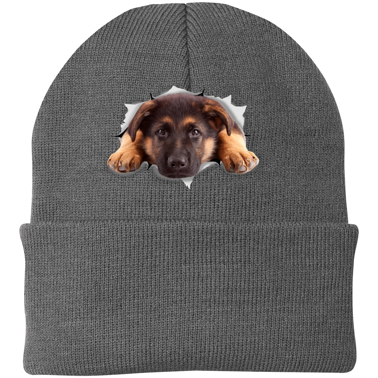 CP90 Port & Company Knit Beanie - Athletic Oxford