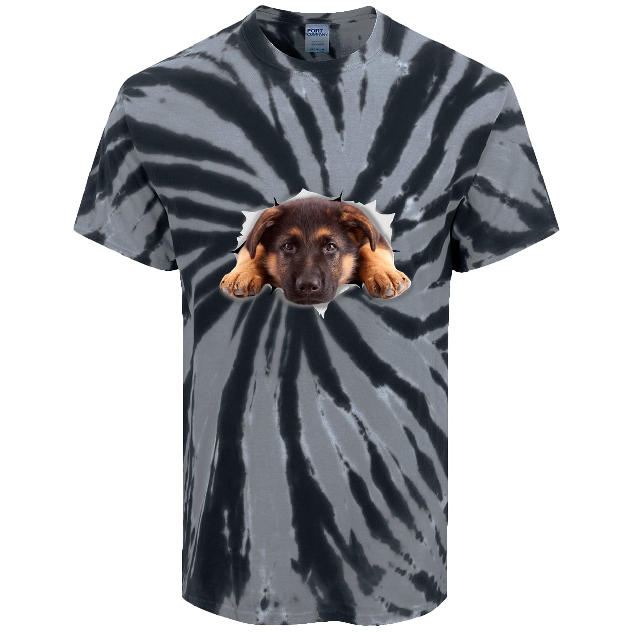 PC147 Port & Company Tie-Dye Tee - Black