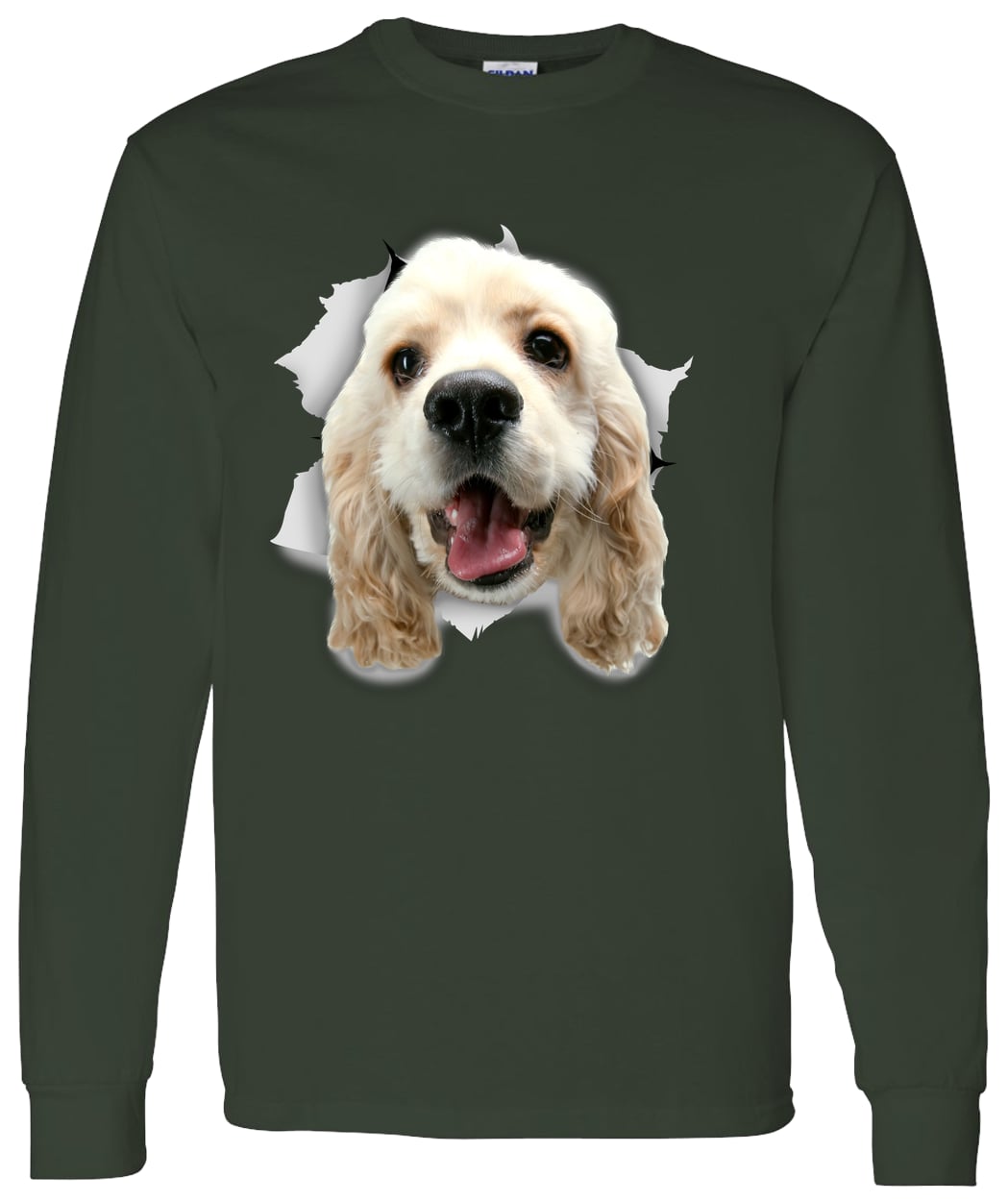 G540 LS T-Shirt 5.3 oz. - Forest Green