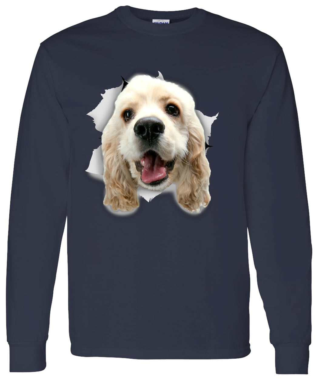 G540 LS T-Shirt 5.3 oz. - Navy