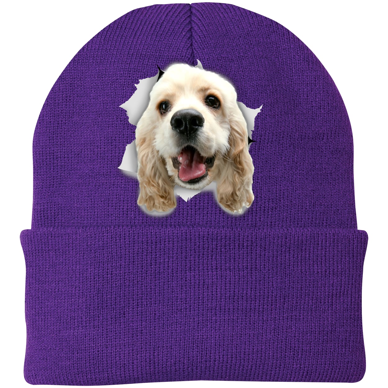CP90 Port & Company Knit Beanie - Athletic Purple