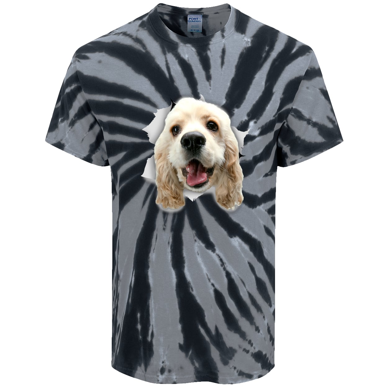 PC147 Port & Company Tie-Dye Tee - Black