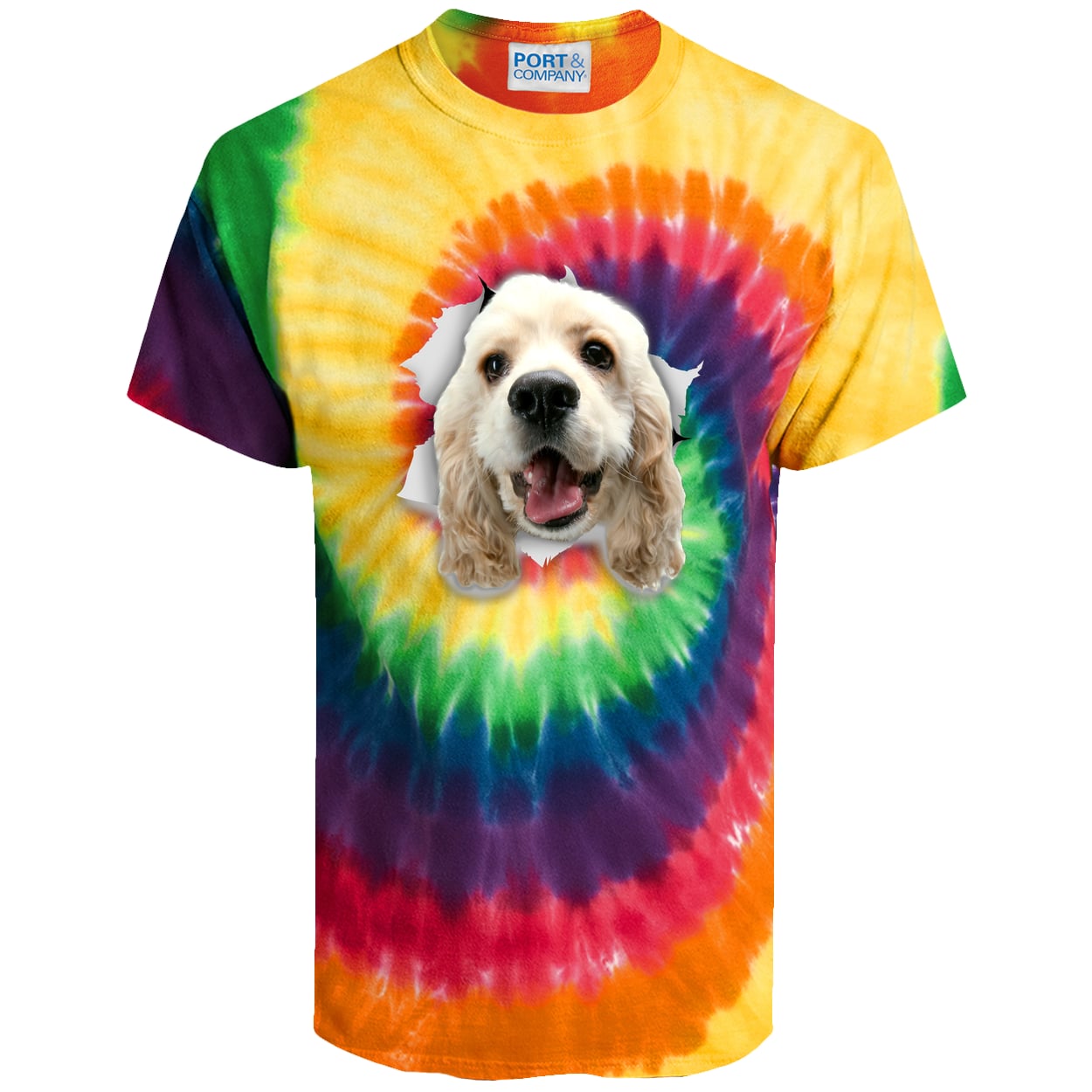 PC147 Port & Company Tie-Dye Tee - Rainbow
