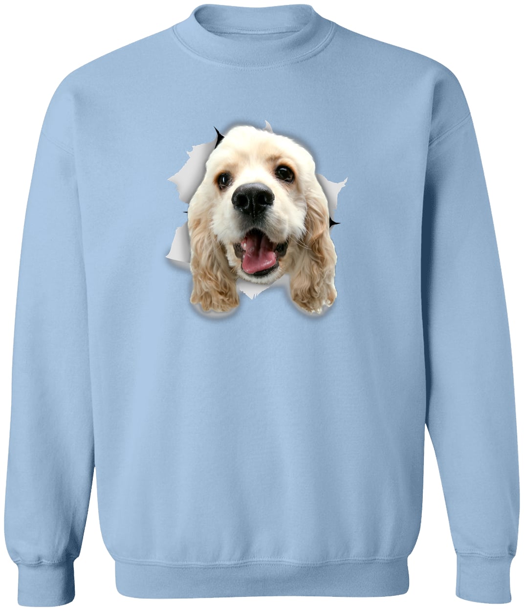 G180 Gildan Crewneck Pullover Sweatshirt - Light Blue