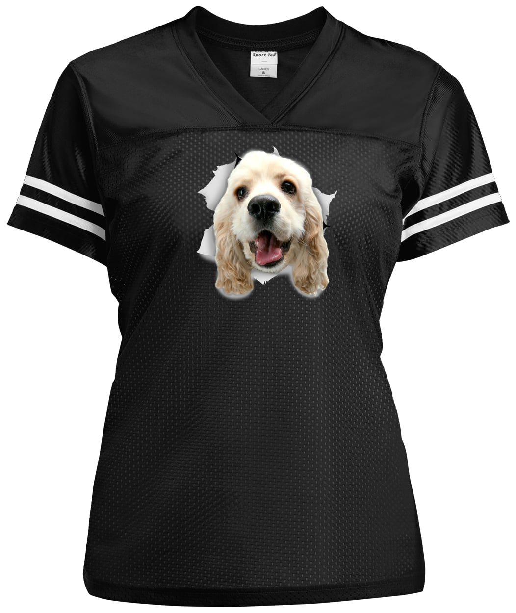 LST307 Sport-Tek Ladies' Replica Jersey - Black/White