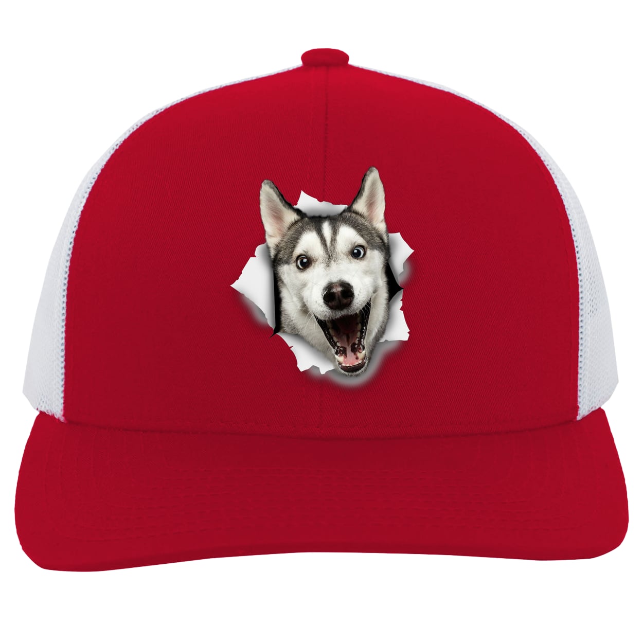 104C Trucker Snap Back - Red/White