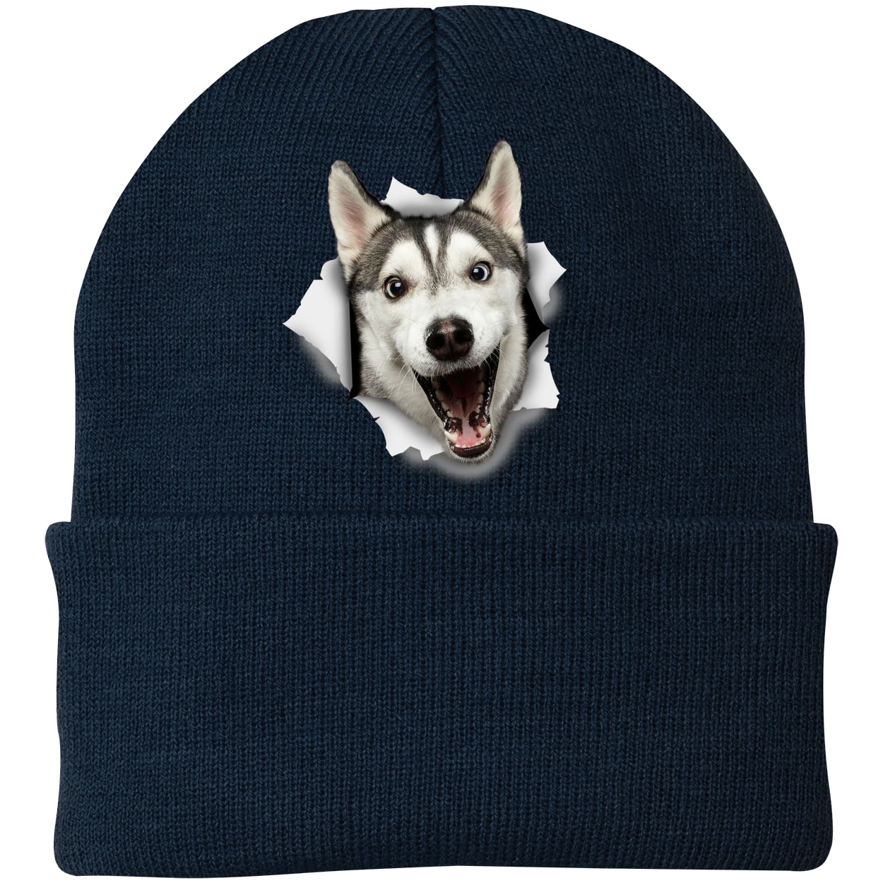 CP90 Port & Company Knit Beanie - Navy