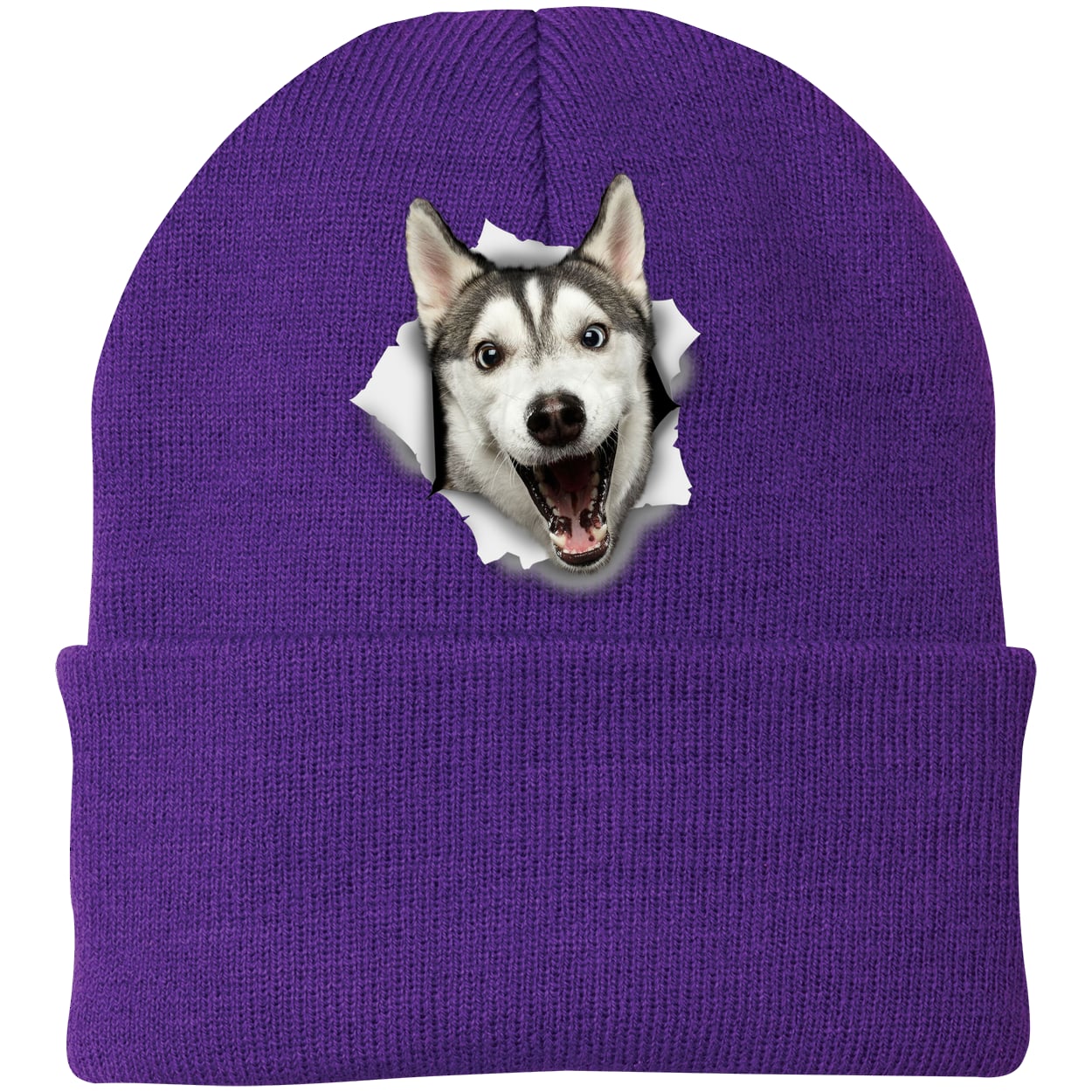 CP90 Port & Company Knit Beanie - Athletic Purple
