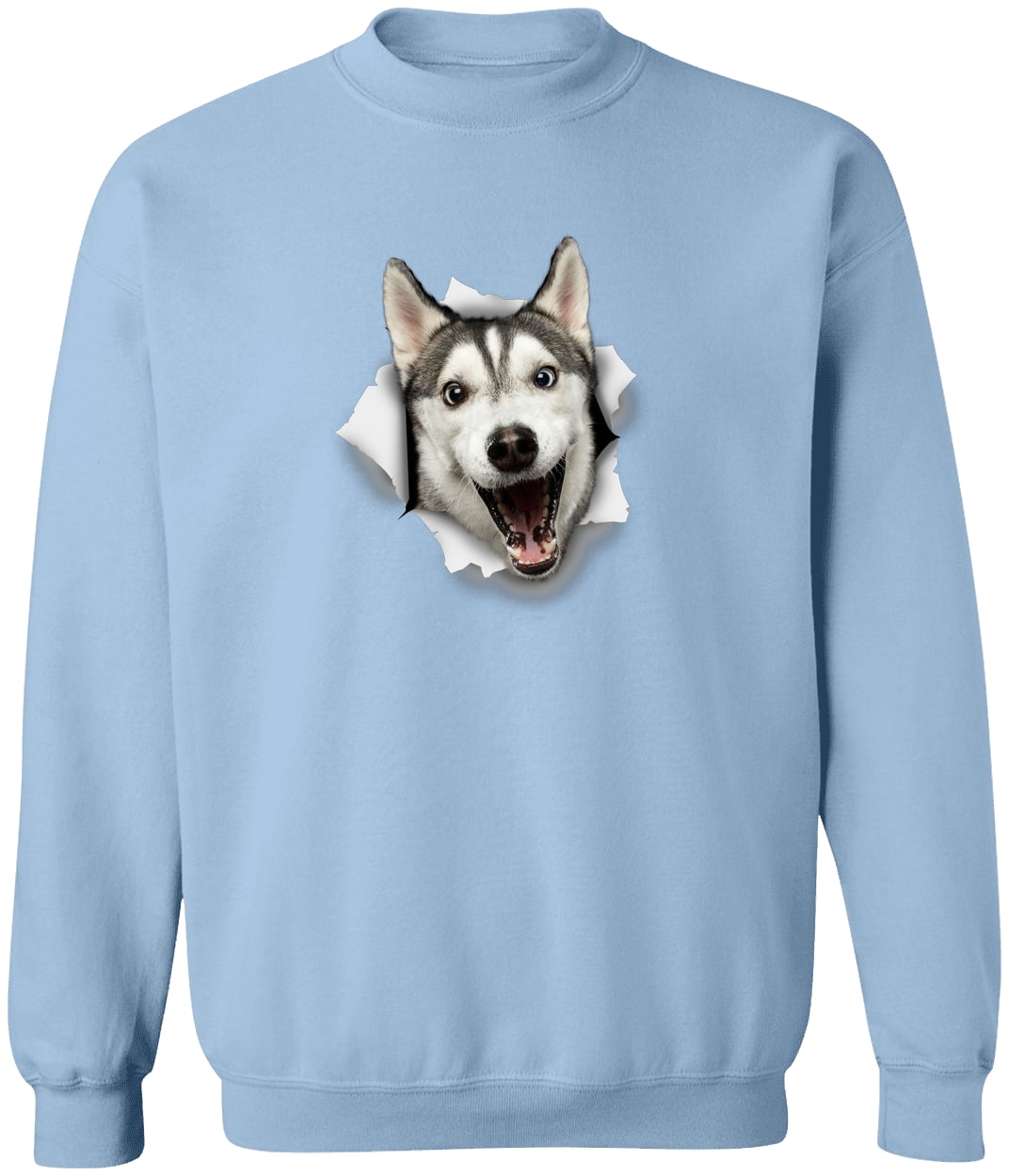 G180 Gildan Crewneck Pullover Sweatshirt - Light Blue