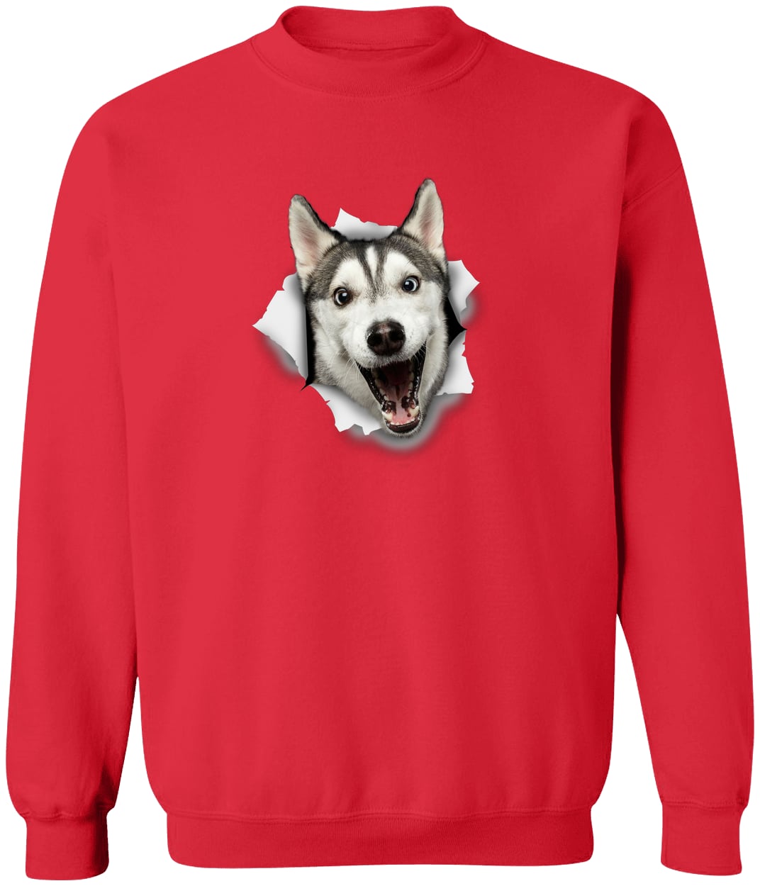 G180 Gildan Crewneck Pullover Sweatshirt - Red