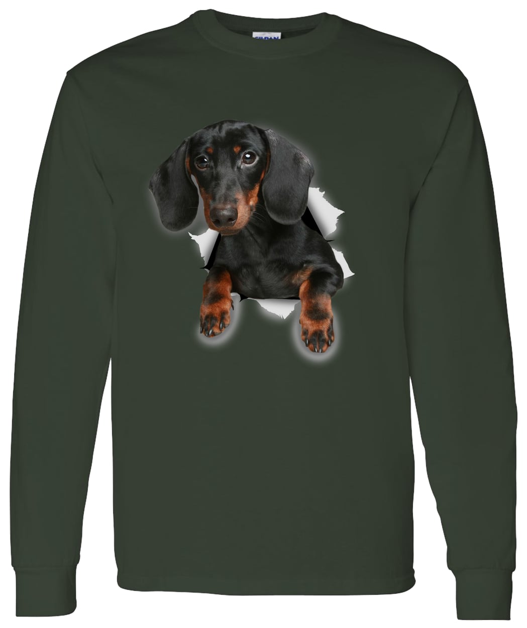 G540 LS T-Shirt 5.3 oz. - Forest Green