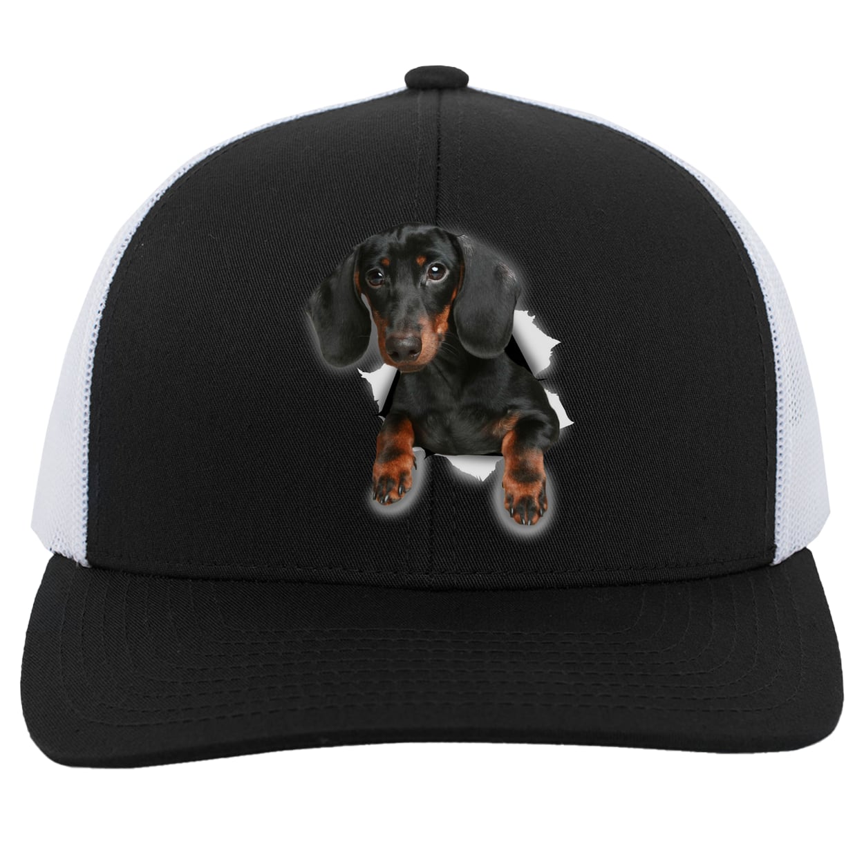 104C Trucker Snap Back - Black/White