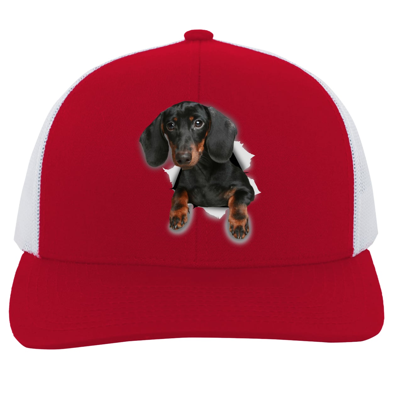 104C Trucker Snap Back - Red/White