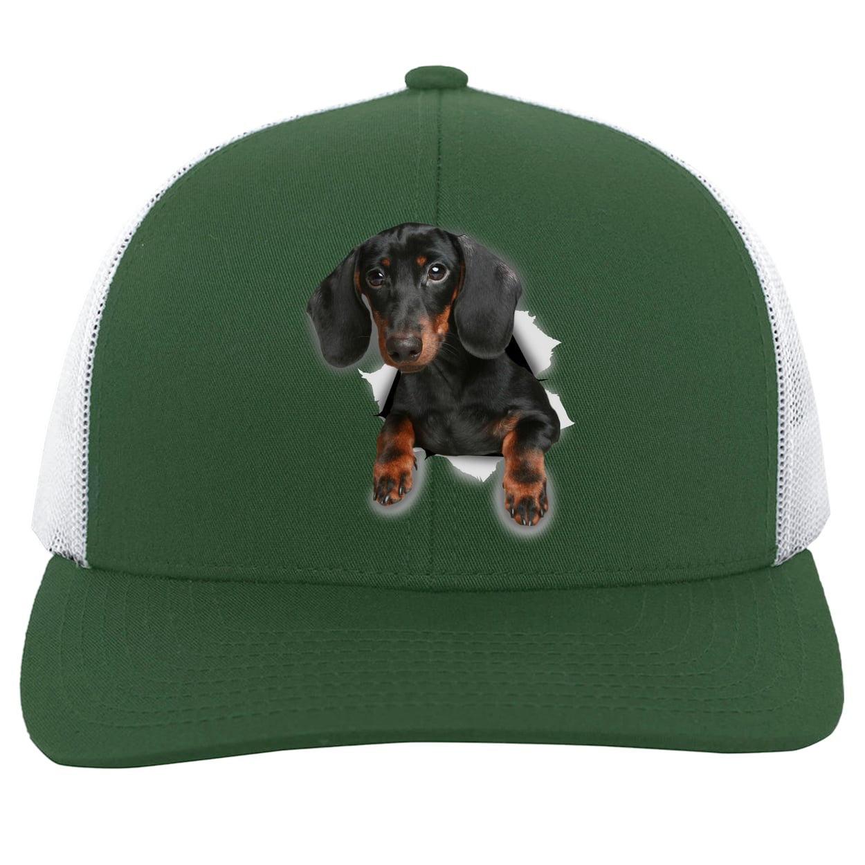 104C Trucker Snap Back - Dark Green/White