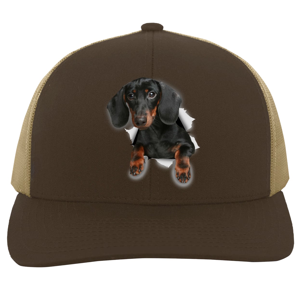 104C Trucker Snap Back - Brown/Khaki