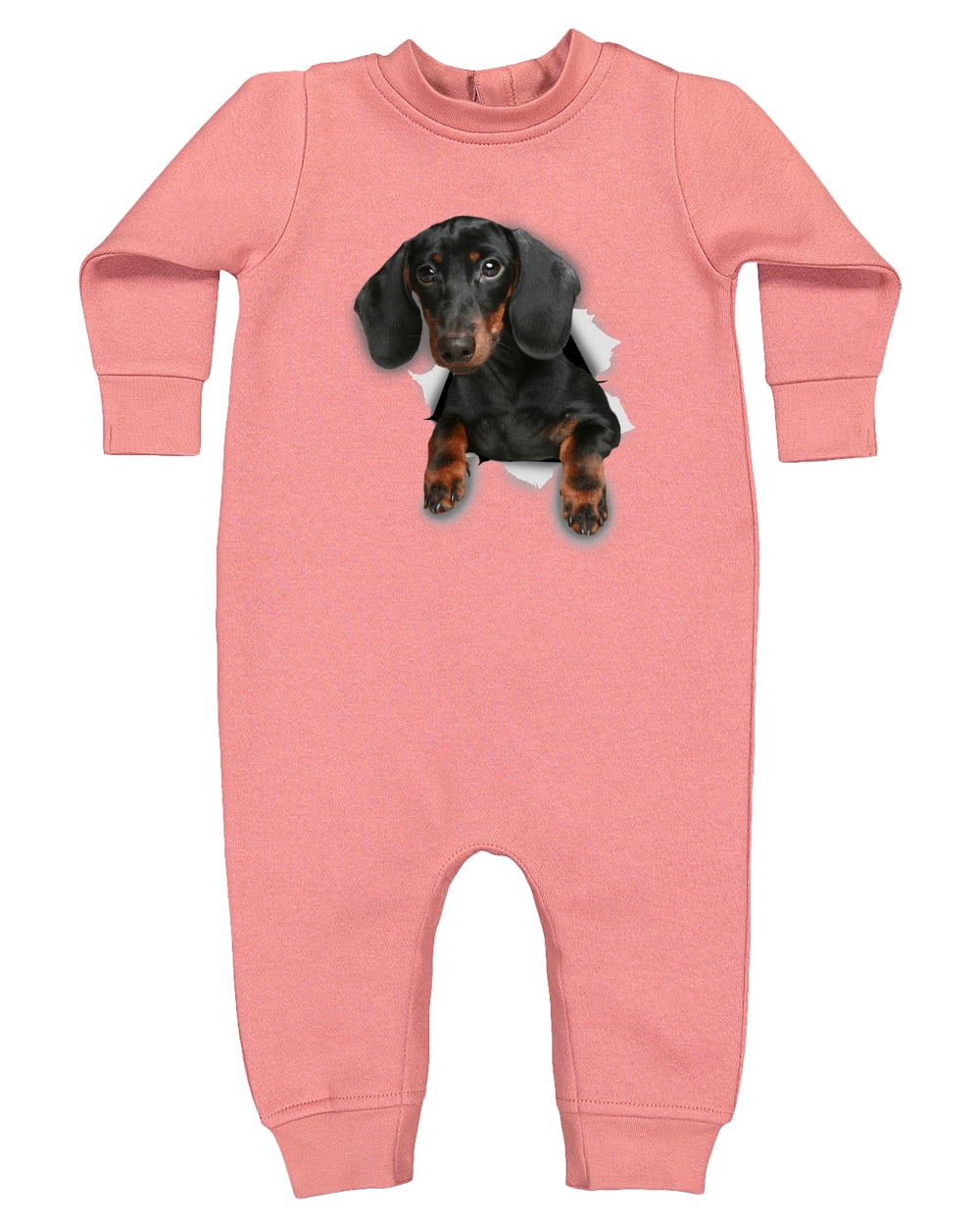 4447 Rabbit Skins Infant Fleece One-Piece Bodysuit - Mauvelous
