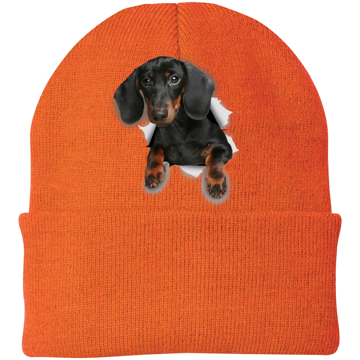 CP90 Port & Company Knit Beanie - Neon Orange