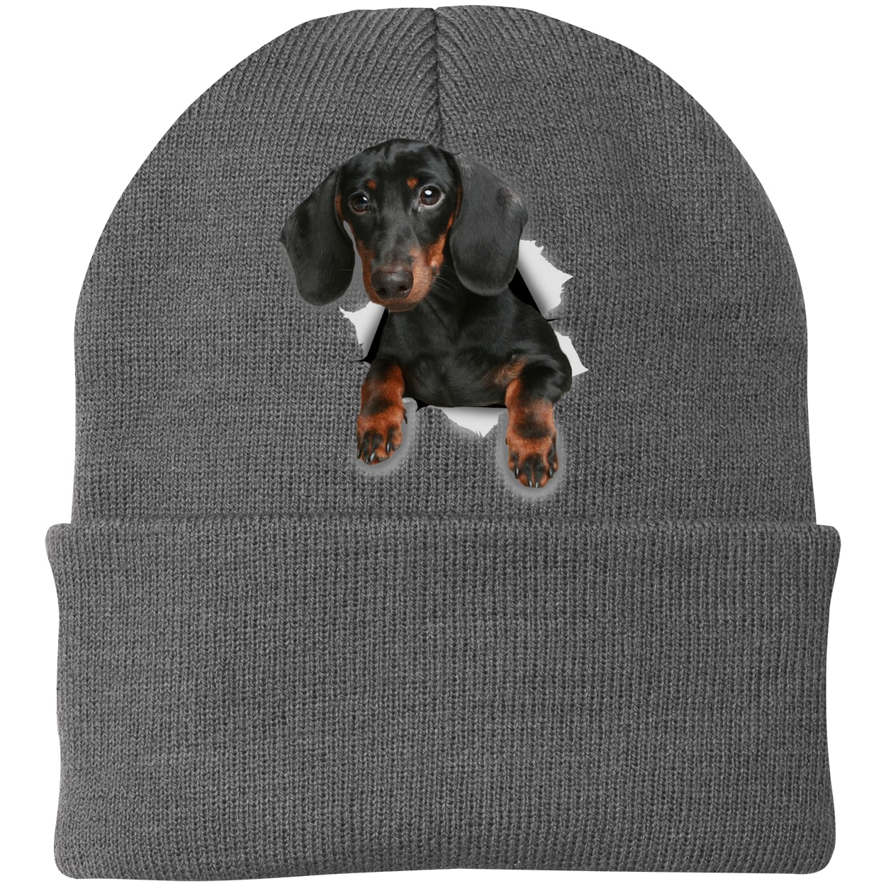 CP90 Port & Company Knit Beanie - Athletic Oxford