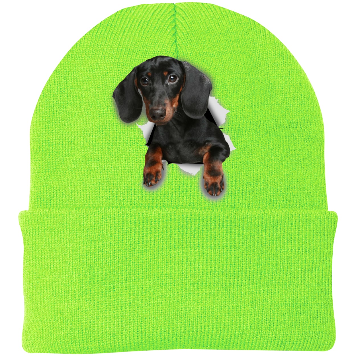 CP90 Port & Company Knit Beanie - Neon Green