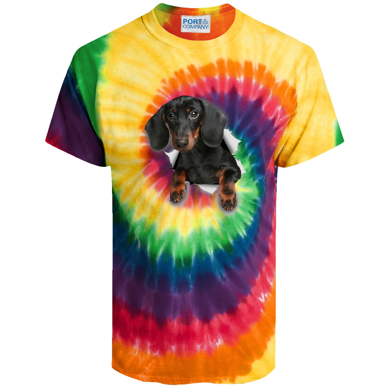 PC147 Port & Company Tie-Dye Tee - Rainbow