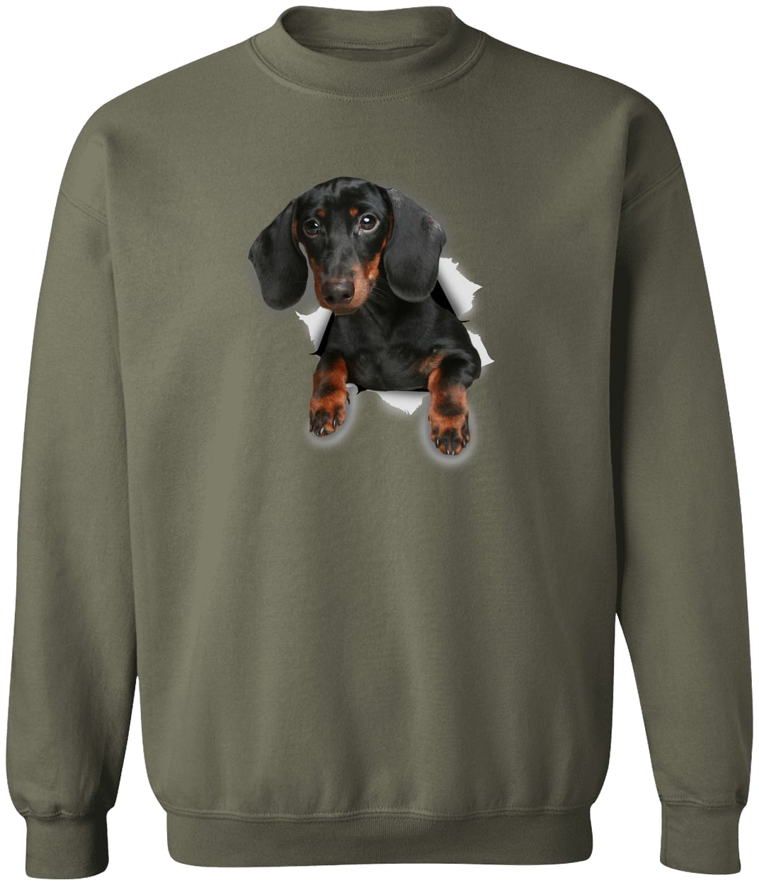 G180 Gildan Crewneck Pullover Sweatshirt - Military Green