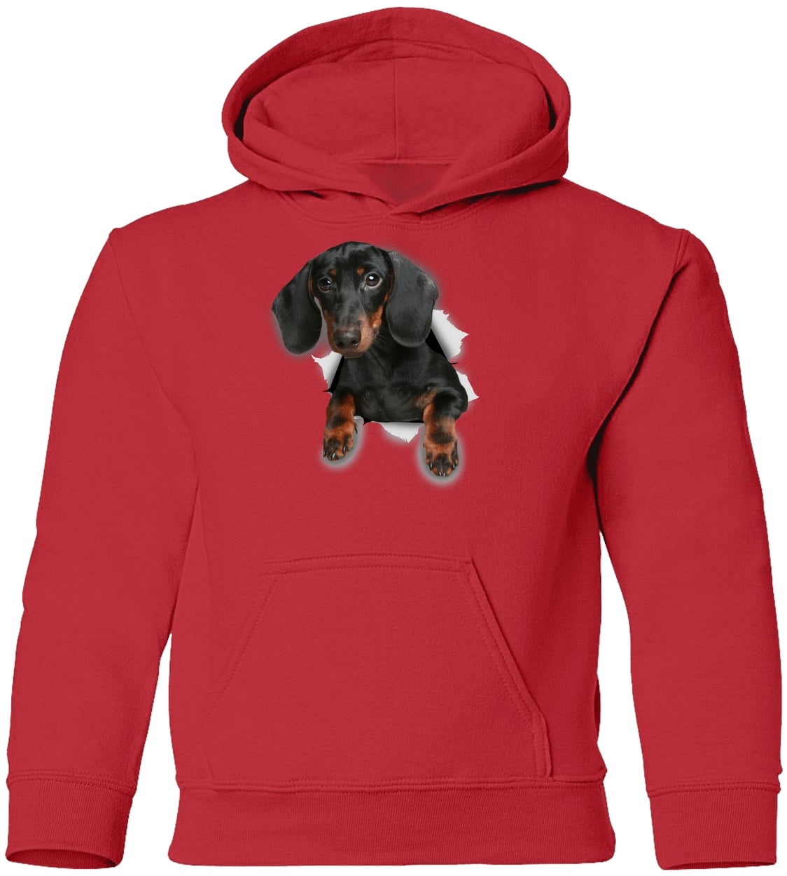 G185B Gildan Youth Pullover Hoodie - Red