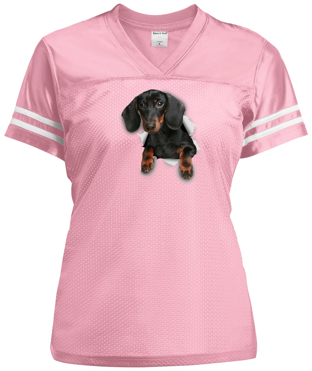 LST307 Sport-Tek Ladies' Replica Jersey - Light Pink/White