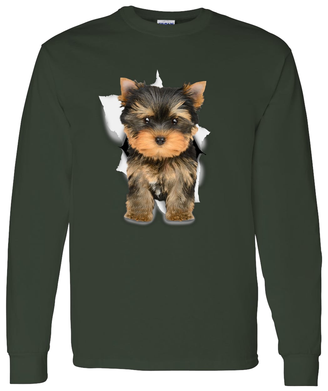 G540 LS T-Shirt 5.3 oz. - Forest Green