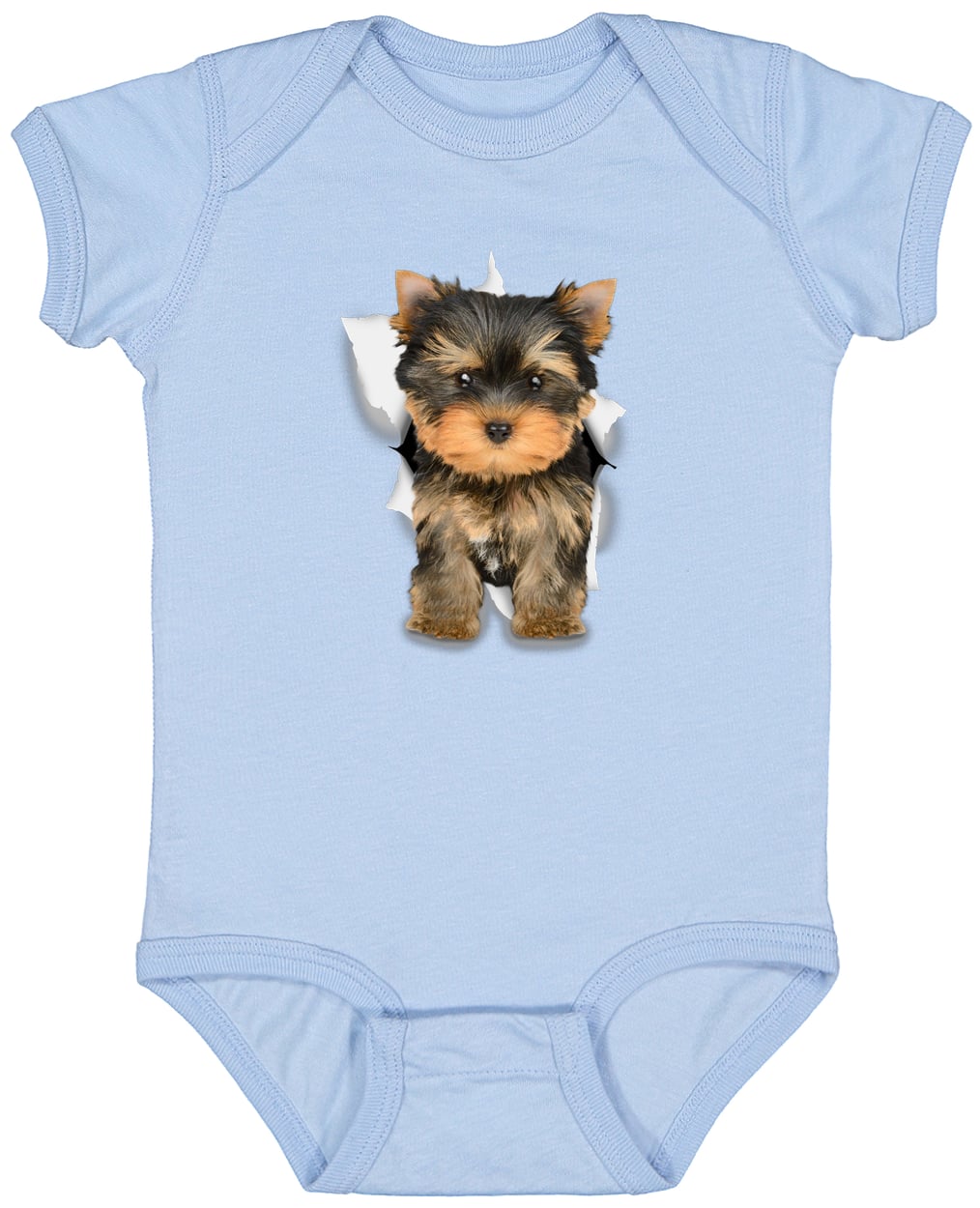 4424 Infant Fine Jersey Bodysuit - Light Blue