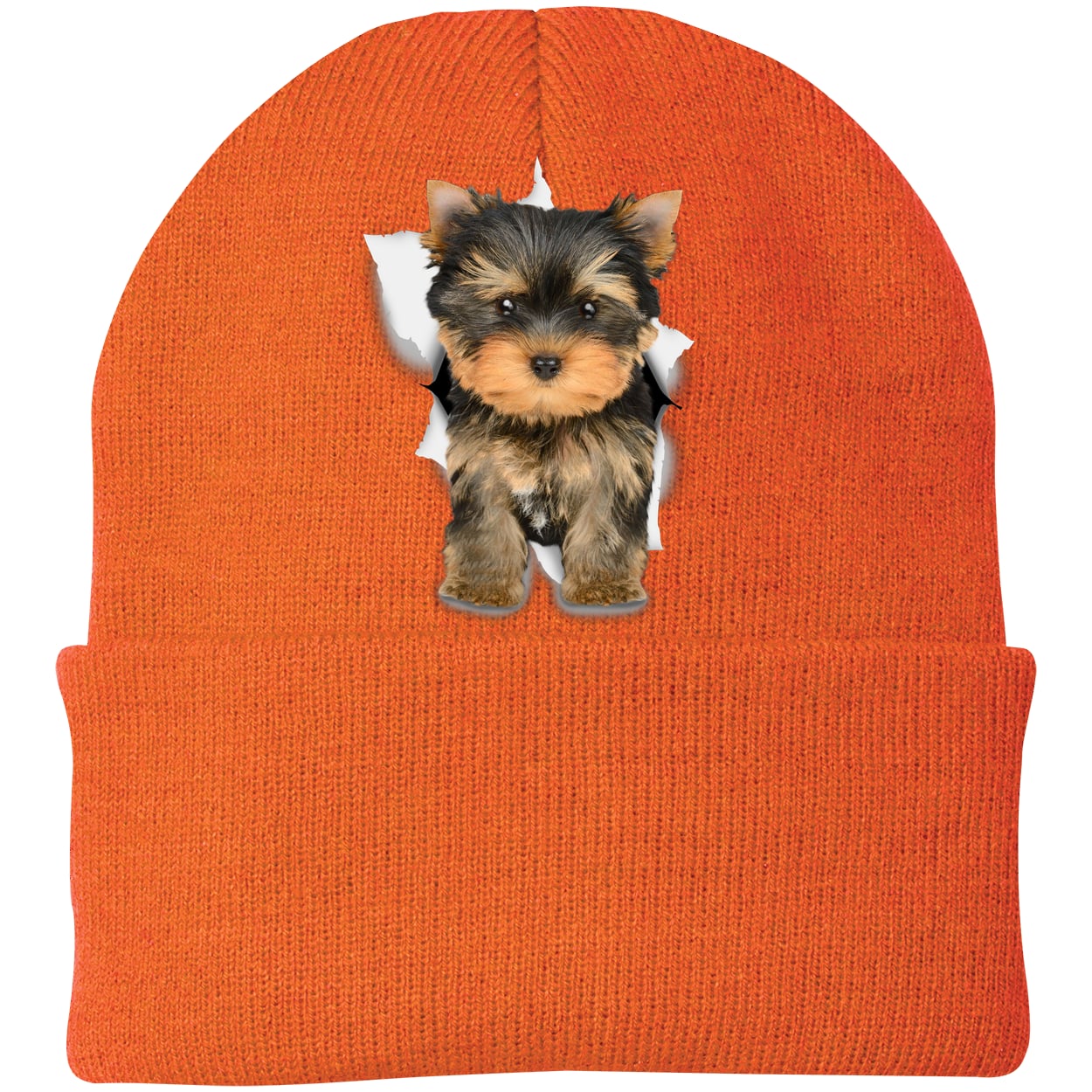 CP90 Port & Company Knit Beanie - Neon Orange