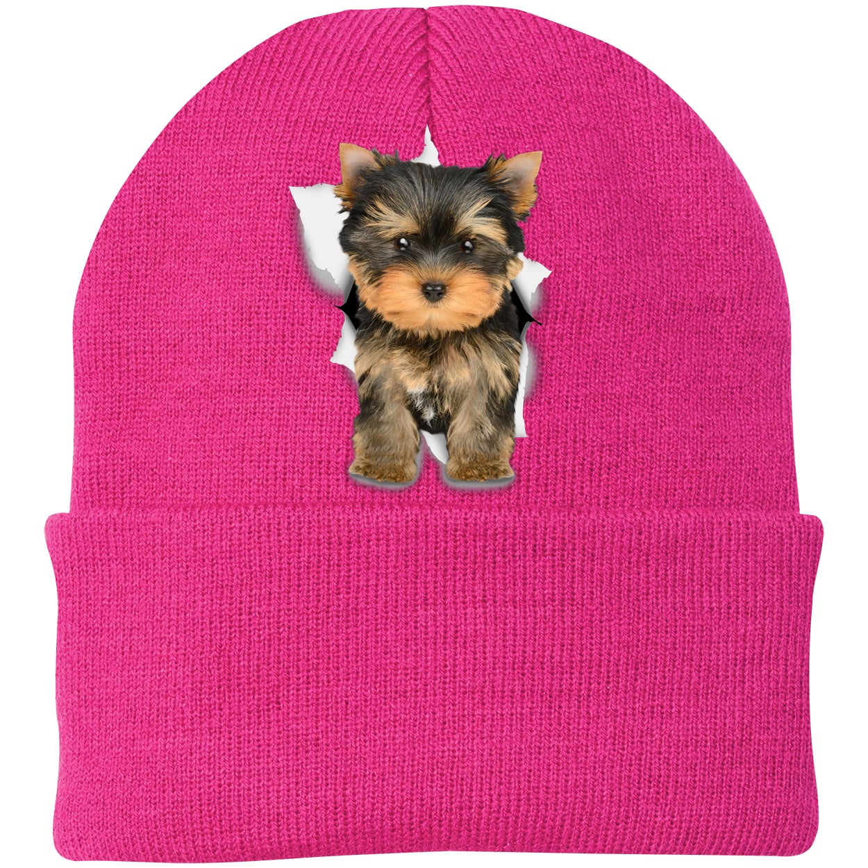 CP90 Port & Company Knit Beanie - Neon Pink