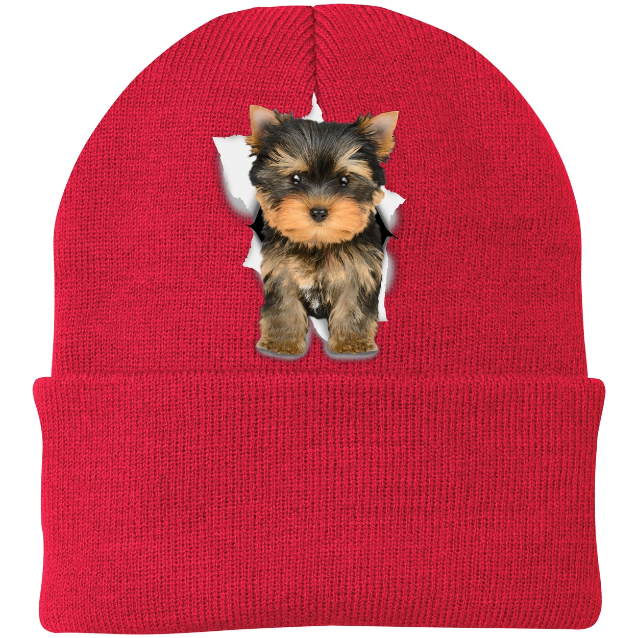 CP90 Port & Company Knit Beanie - Athletic Red