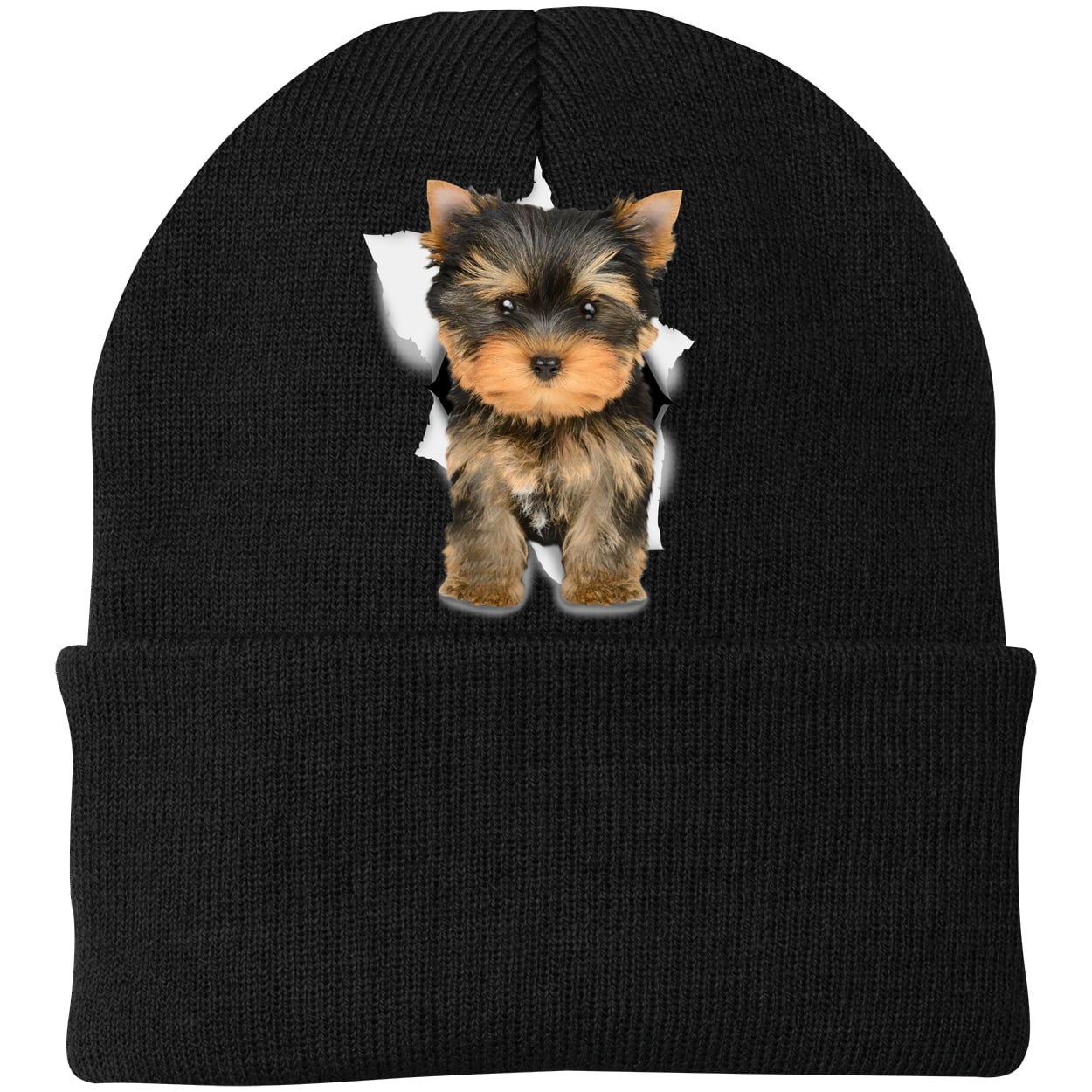 CP90 Port & Company Knit Beanie - Black