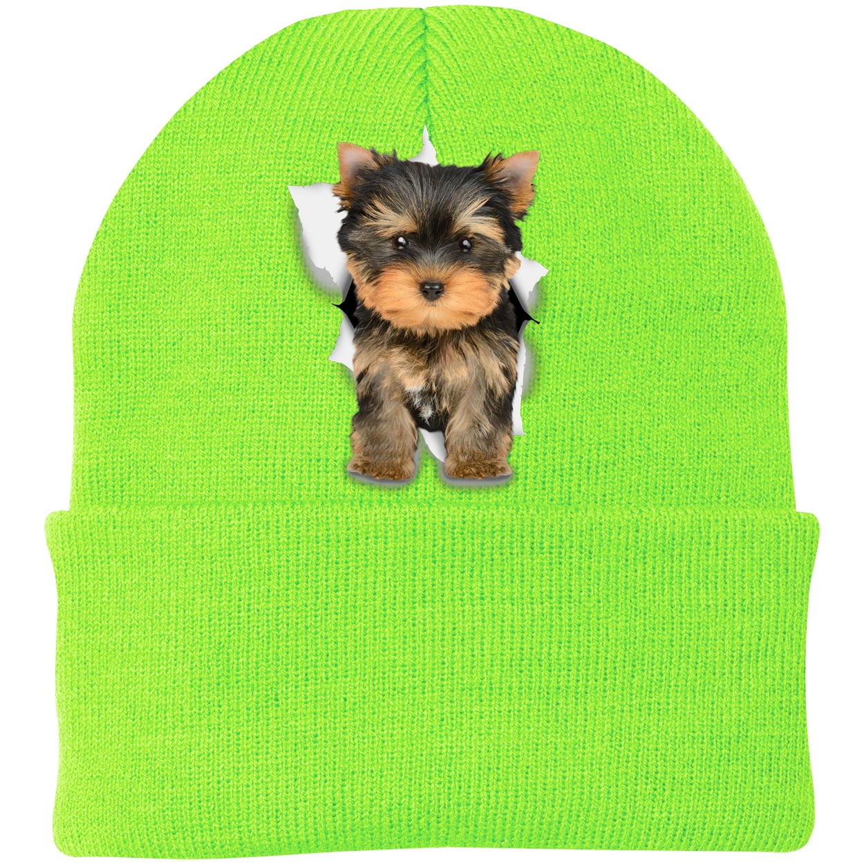 CP90 Port & Company Knit Beanie - Neon Green