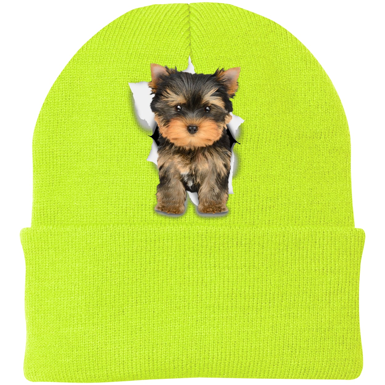 CP90 Port & Company Knit Beanie - Neon Yellow