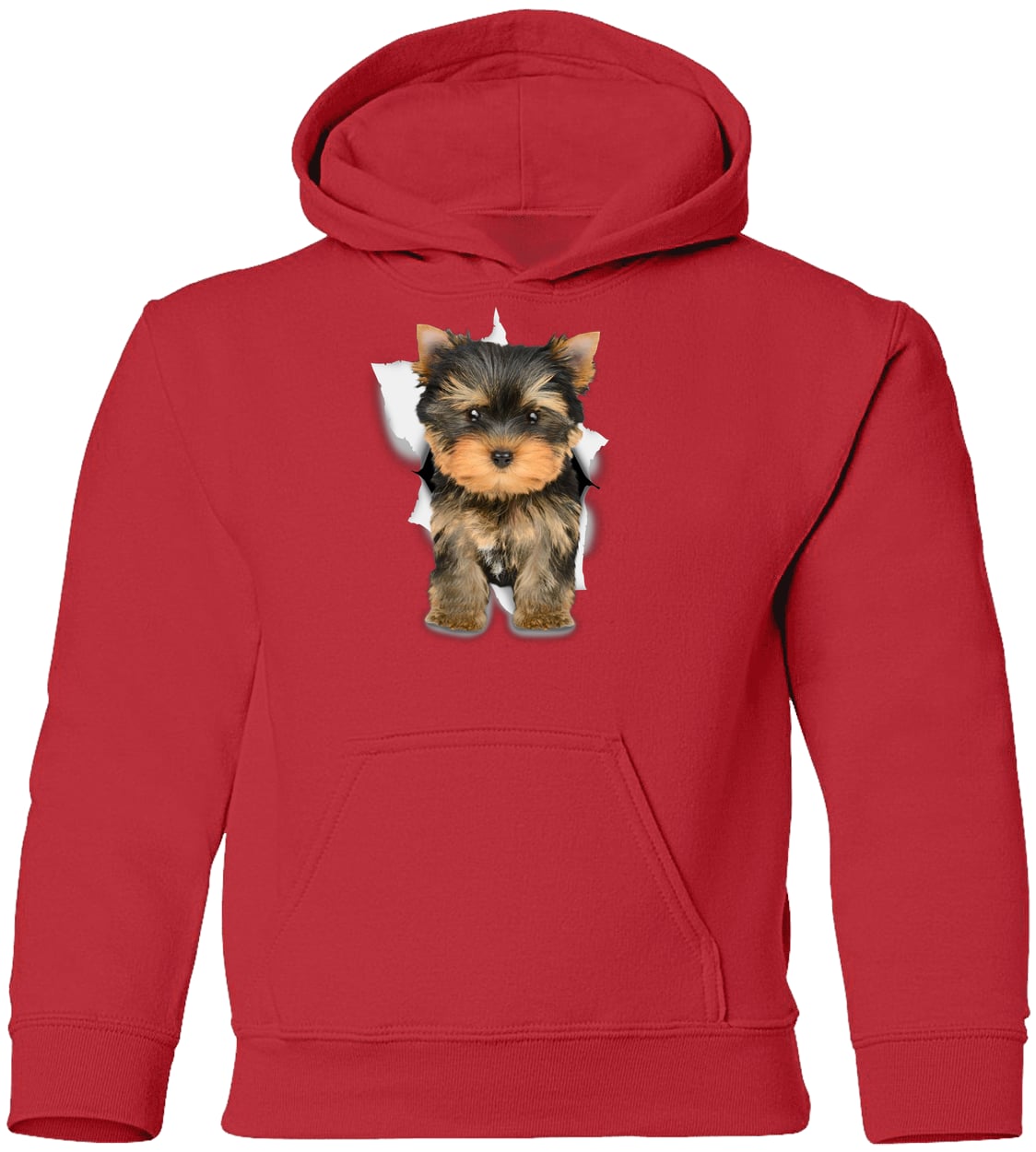 G185B Gildan Youth Pullover Hoodie - Red