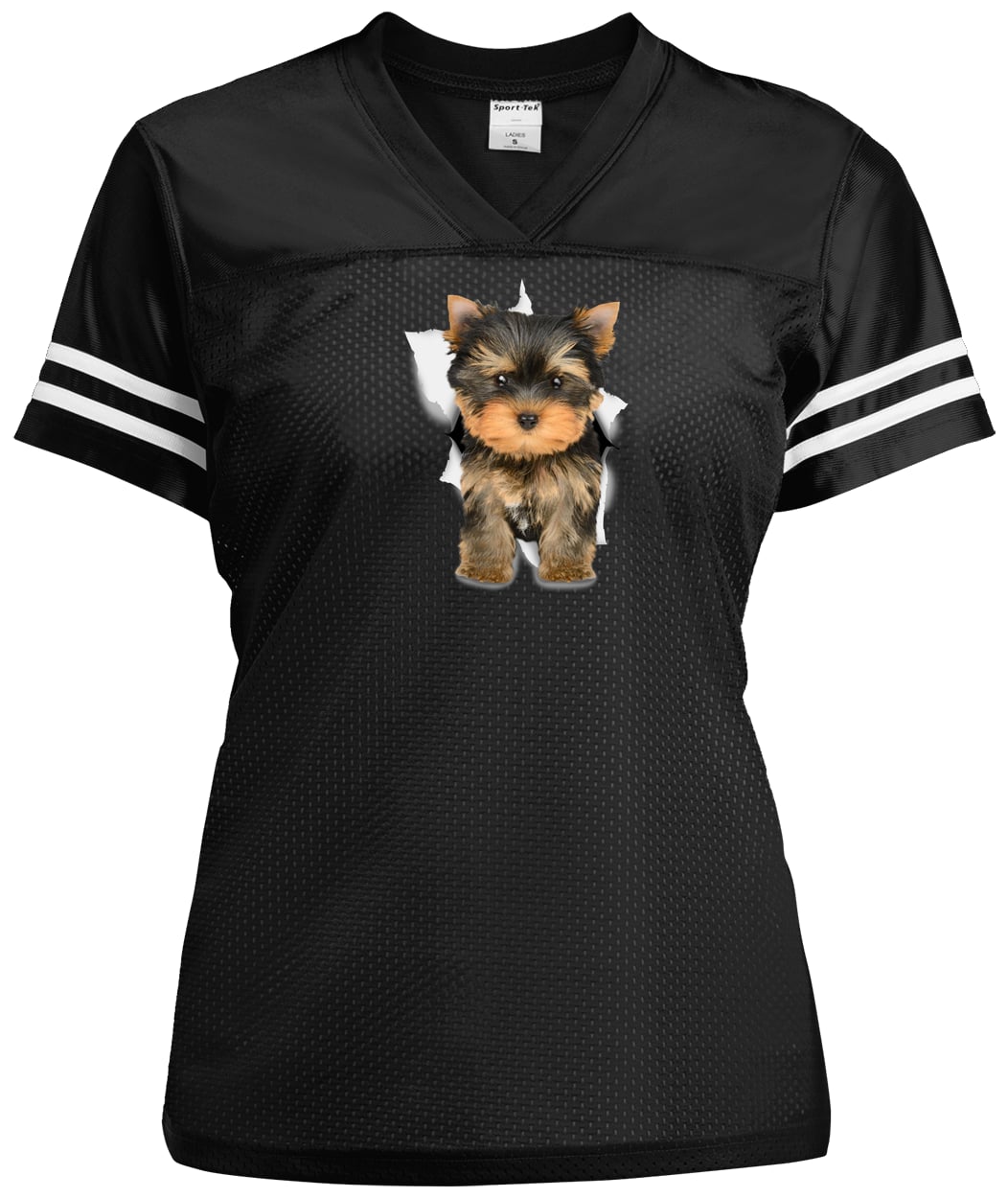 LST307 Sport-Tek Ladies' Replica Jersey - Black/White