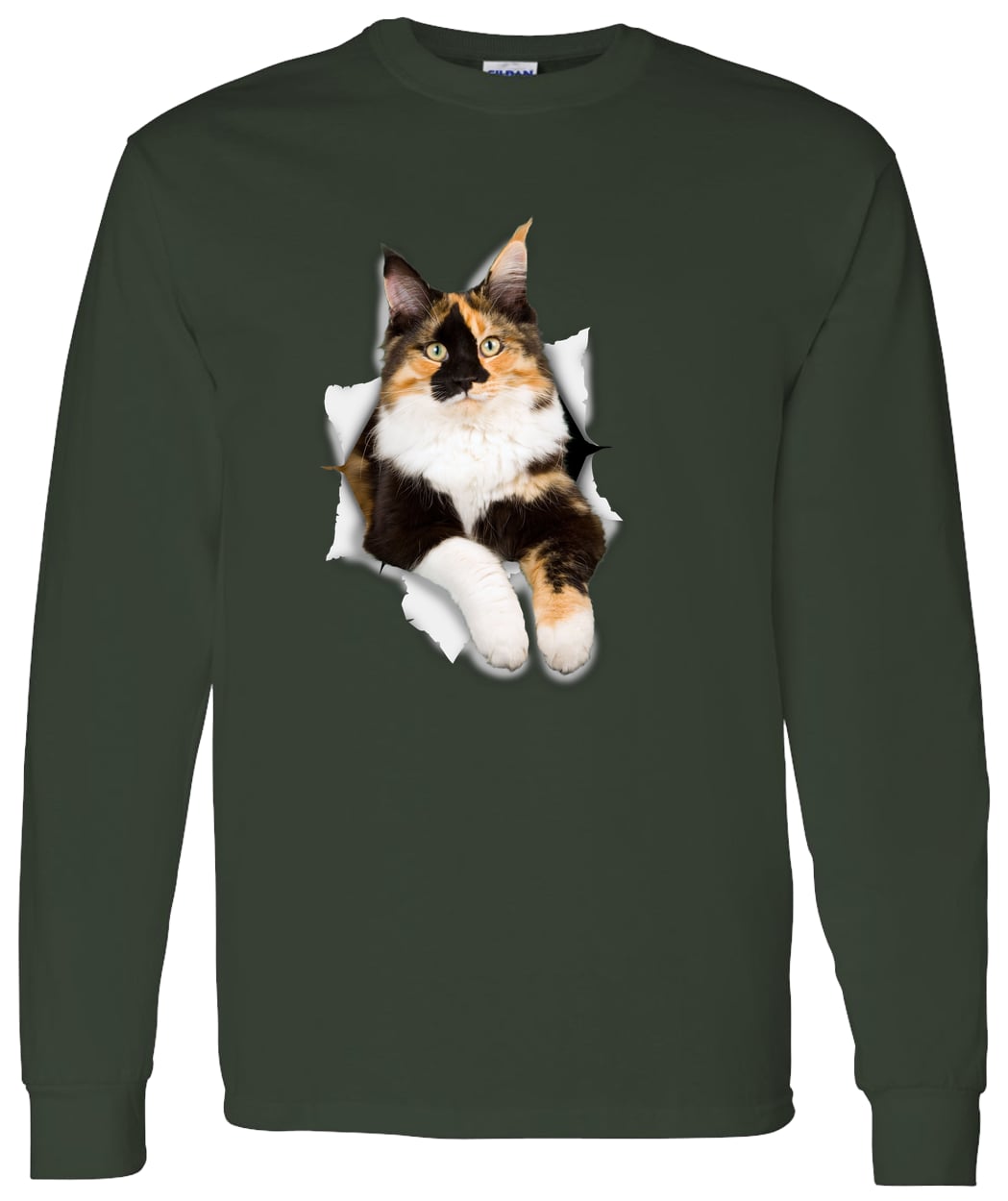 G540 LS T-Shirt 5.3 oz. - Forest Green