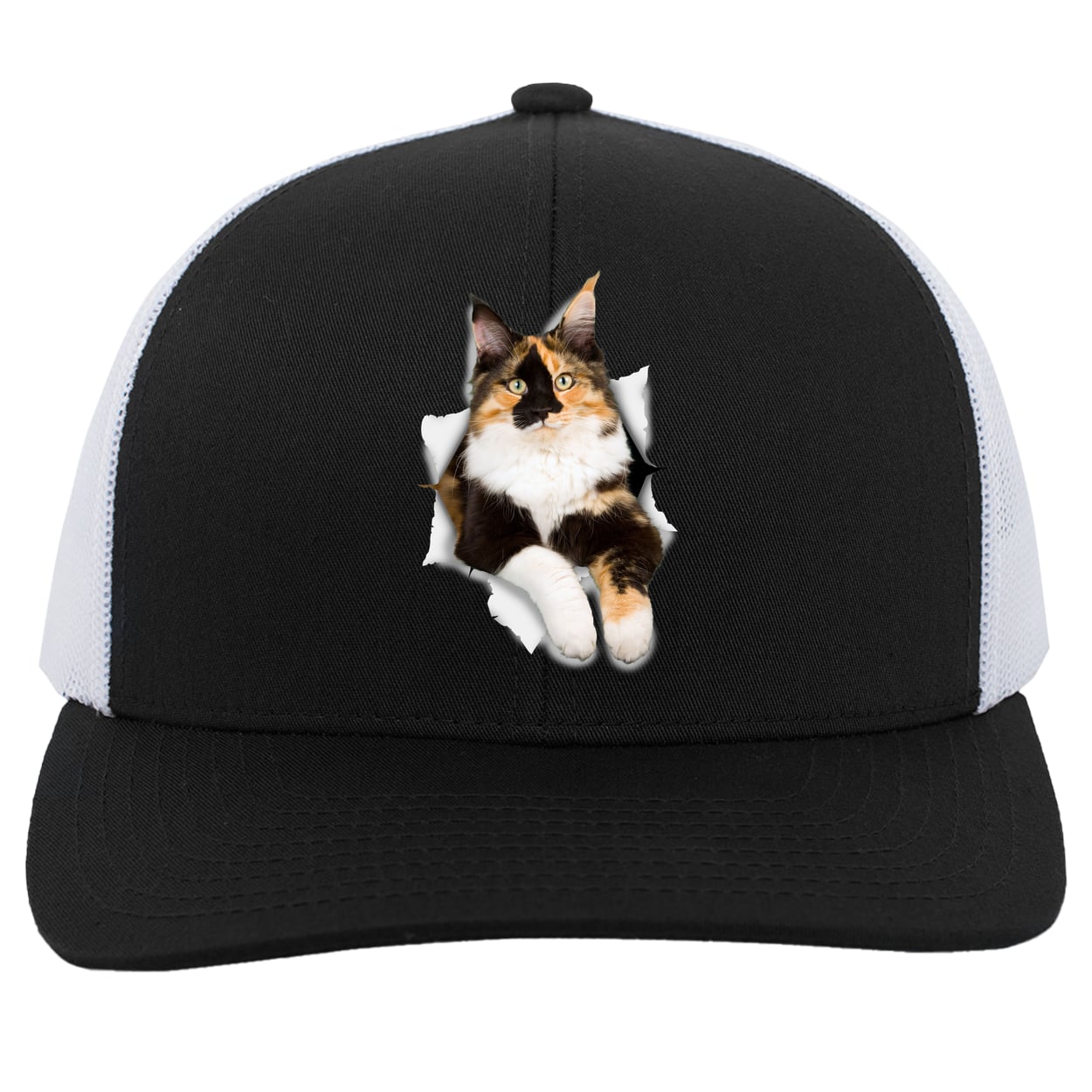 104C Trucker Snap Back - Black/White