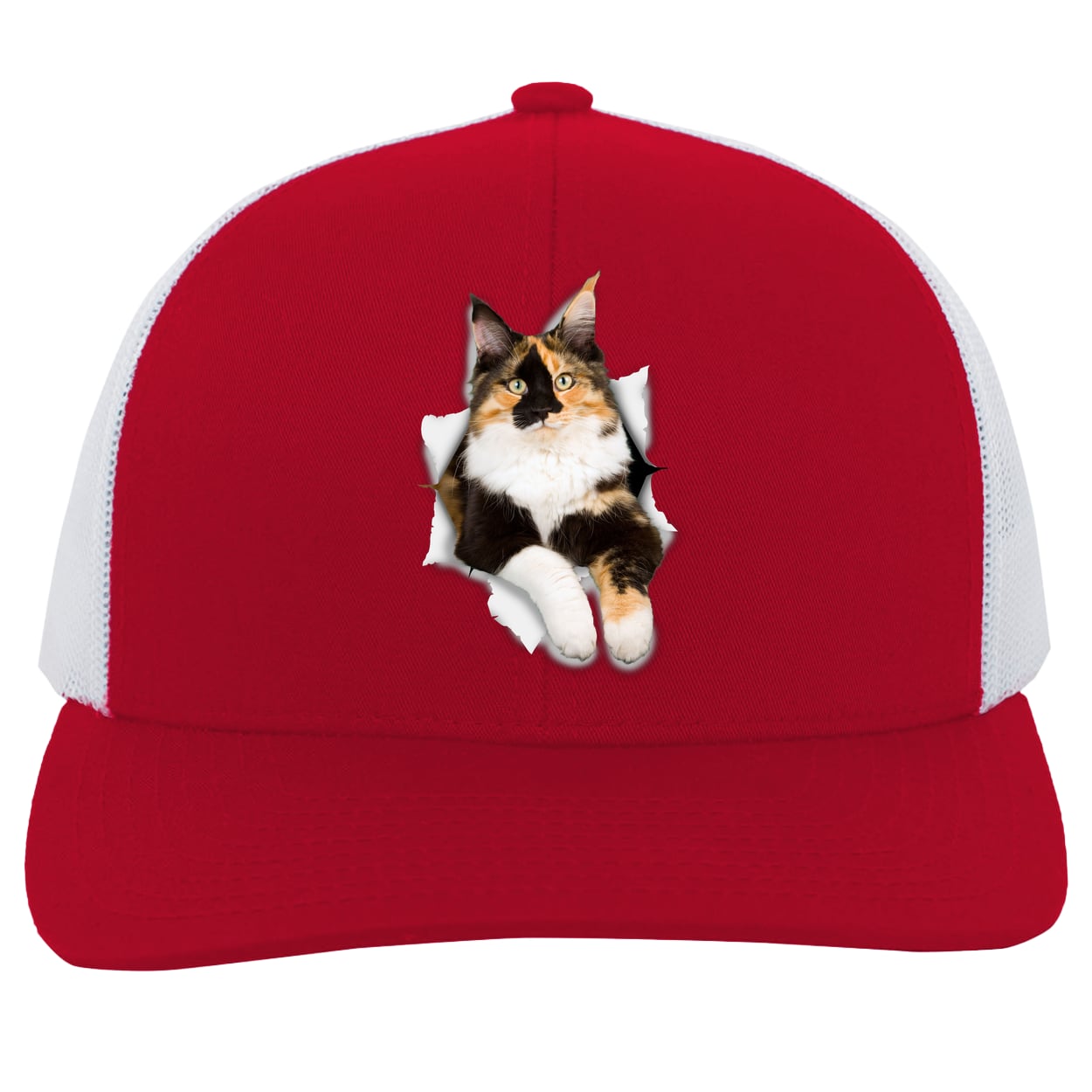 104C Trucker Snap Back - Red/White