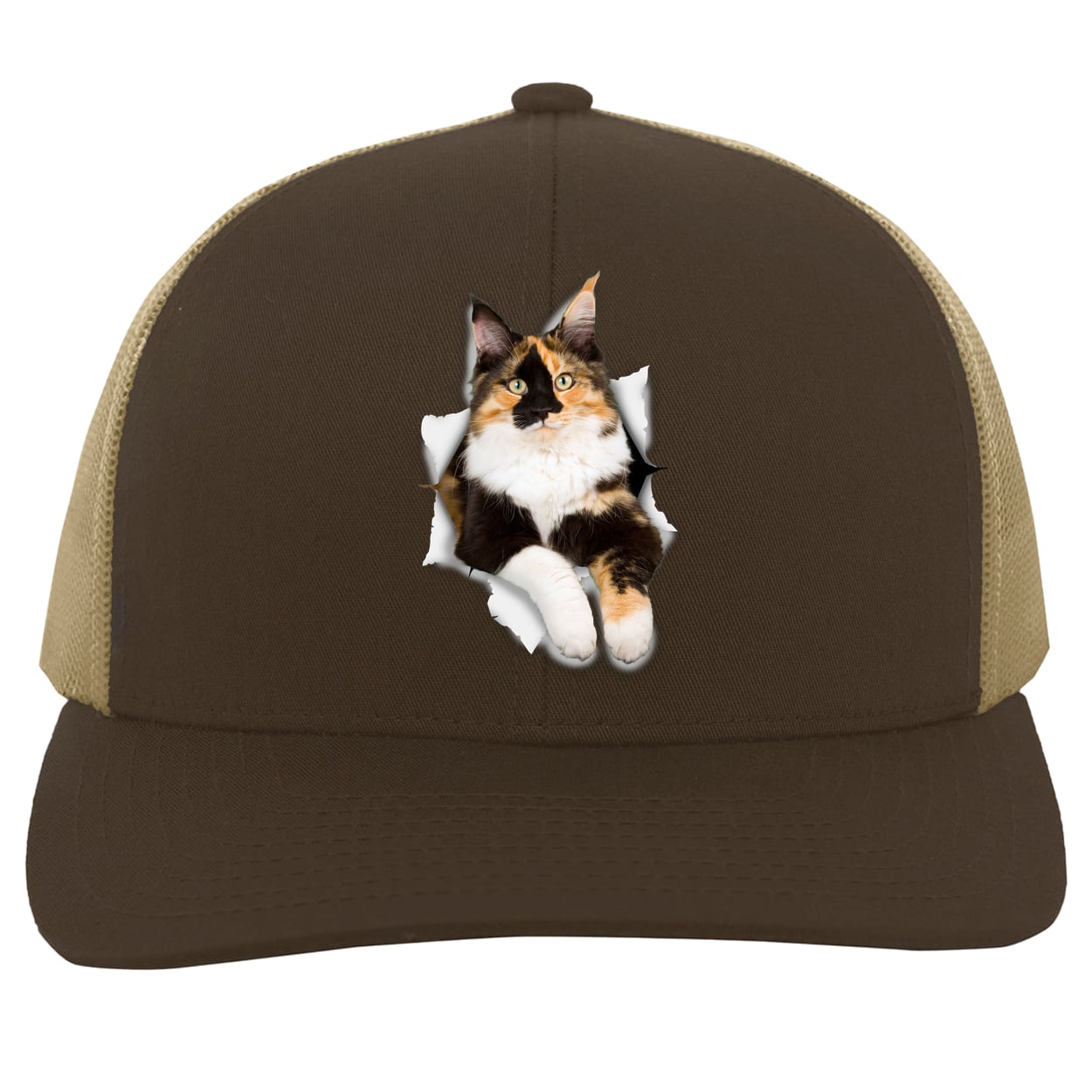 104C Trucker Snap Back - Brown/Khaki