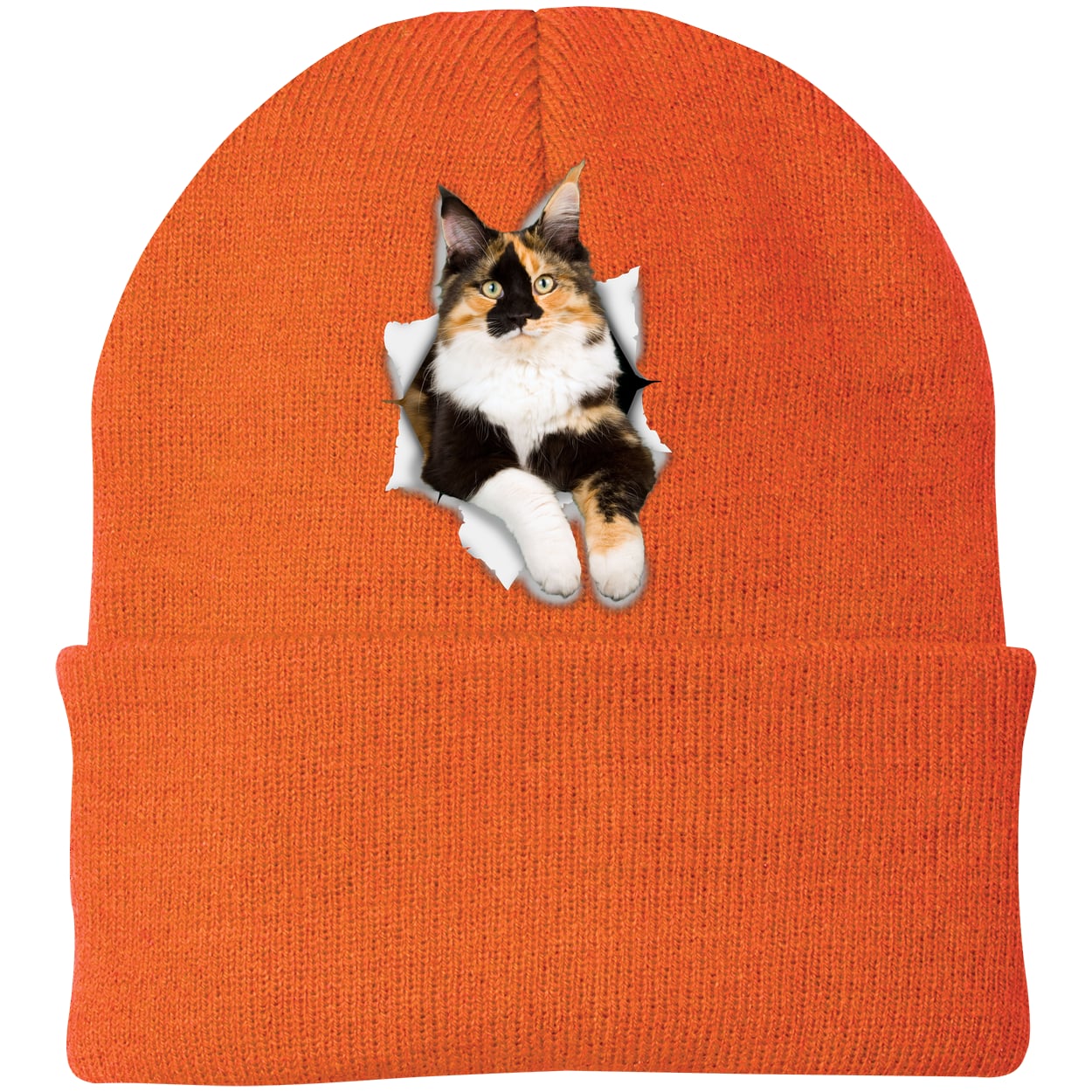 CP90 Port & Company Knit Beanie - Neon Orange