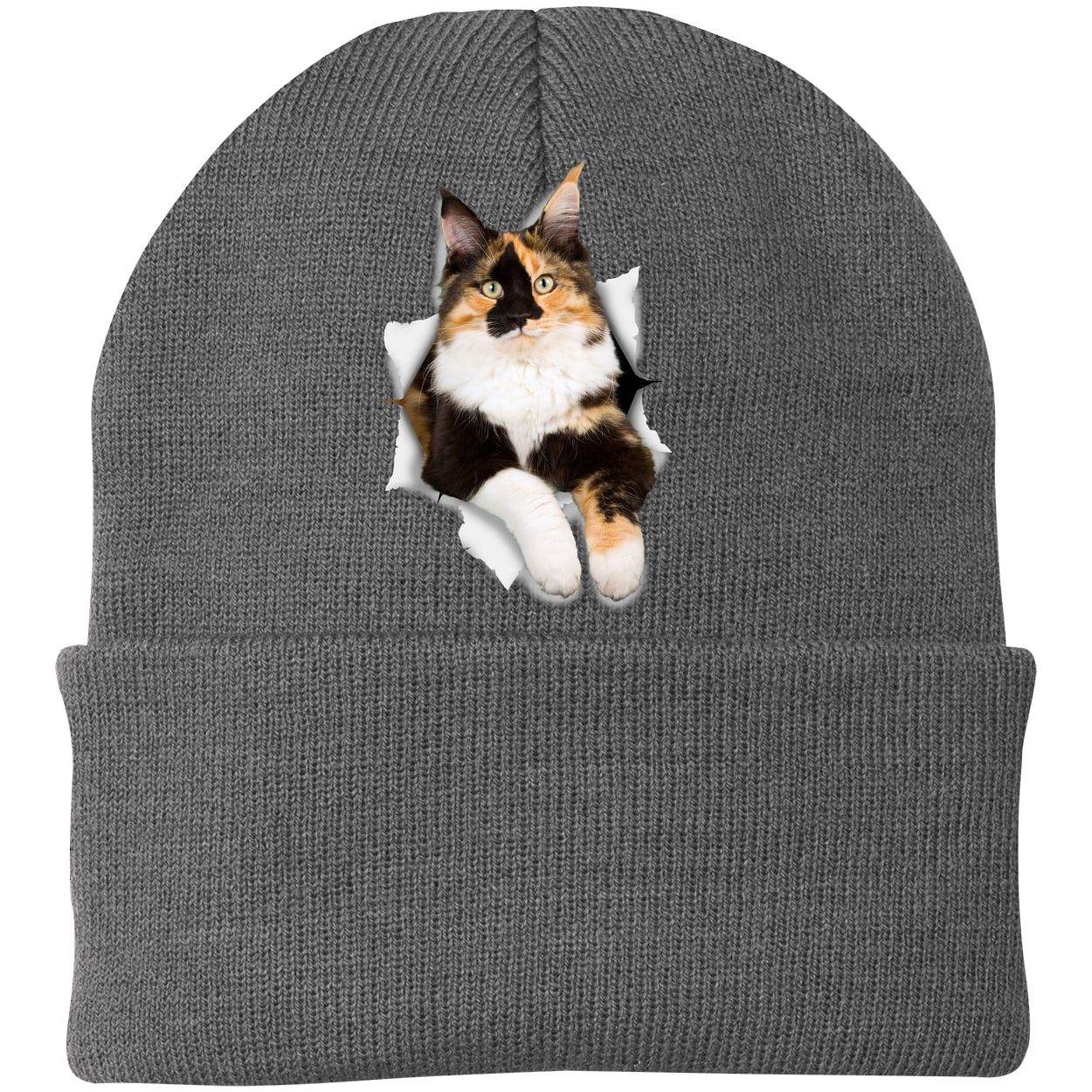 CP90 Port & Company Knit Beanie - Athletic Oxford
