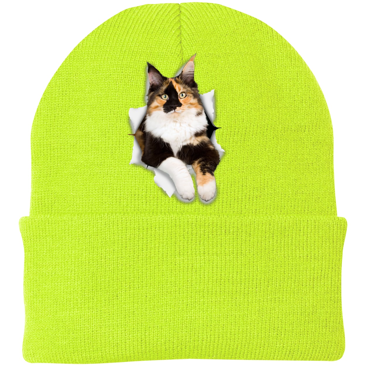 CP90 Port & Company Knit Beanie - Neon Yellow