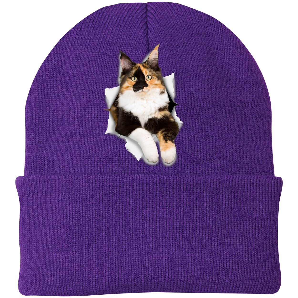CP90 Port & Company Knit Beanie - Athletic Purple